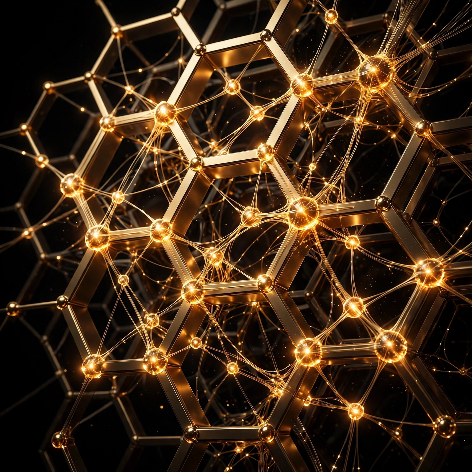 Abstract network artwork representing Farview Labs AI engineering
